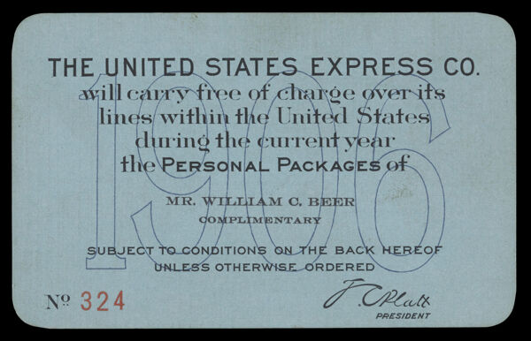 The United States Express Co.