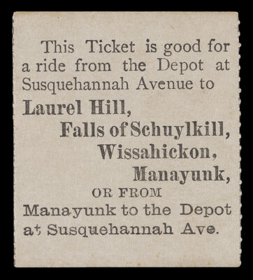 Laurel Hill, Falls of Schuylkill, Wissahickon, Manayunk