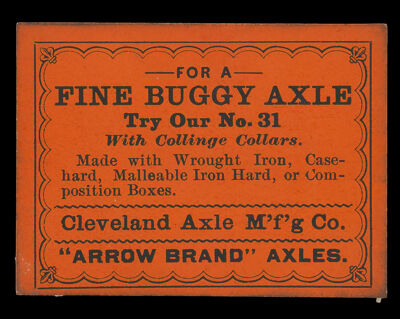 Cleveland Axle M'f'g Co. 'Arrow Brand' Axels