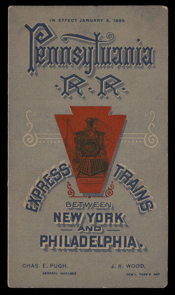 Pennsylvania R. R. Express Trains between New York and Philadelphia
