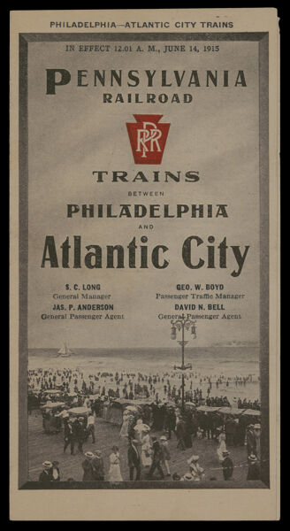 Pennsylvania Railroad Trains between Philadelphia and Atlantic City