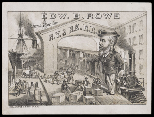 Edw. B. Rowe Forwarder, New York and New England Railroad