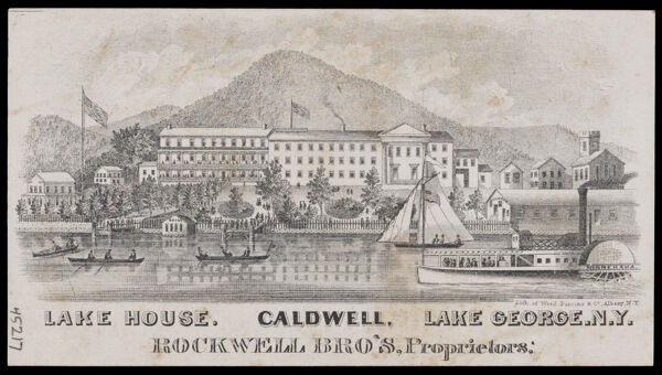 Lake House. Caldwell, Lake George N.Y.: Rockwell Bro's, Proprietors
