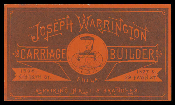 Joseph Warrington Carriage Builder