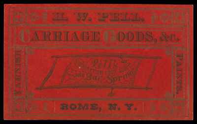 H. W. Pell, Carriage Goods, &c.