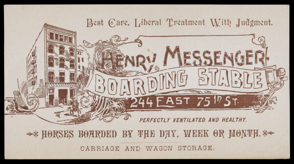 Henry Messenger, Boarding Stable