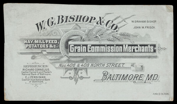 W. G. Bishop & Co. Grain Commission Merchants