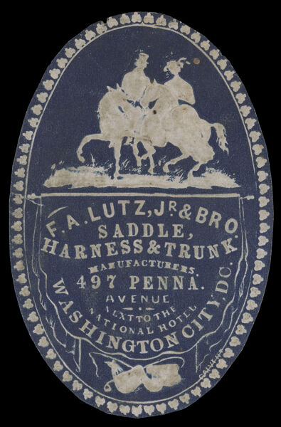 F. A. Lutz, Jr. & Bro. Saddle, Harness & Trunk Manufacturers