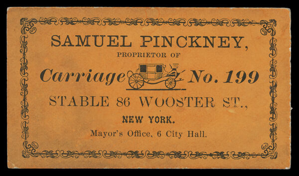 Samuel Pinckney, Proprietor of Carriage No. 199