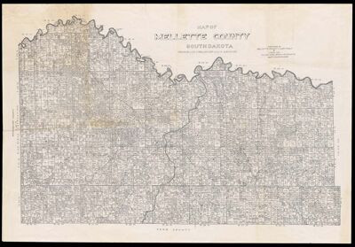 Map of Mellette County, South Dakota
