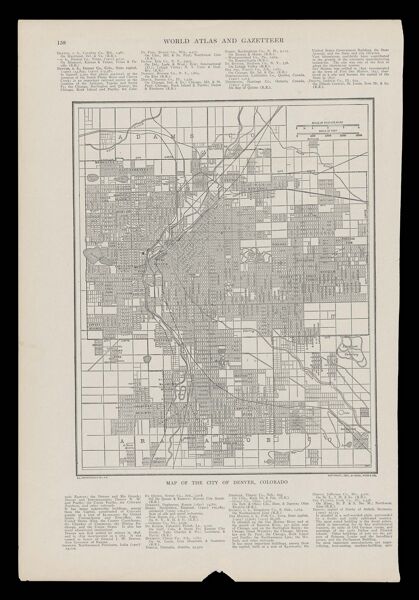 Map of the City of Denver, Colorado