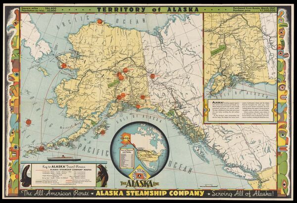 Territory of Alaska prepared for the Alaska Steamship Co., the Alaska Line