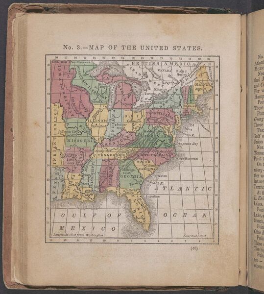 No. 3. - Map of the United States.