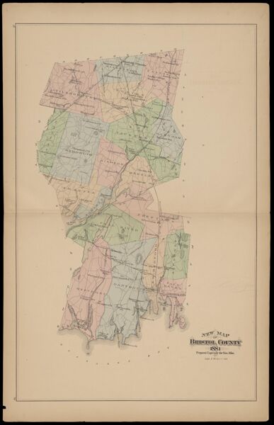 New Map of Bristol County, 1881