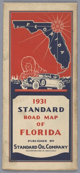 1931 Standard Road Map of Florida