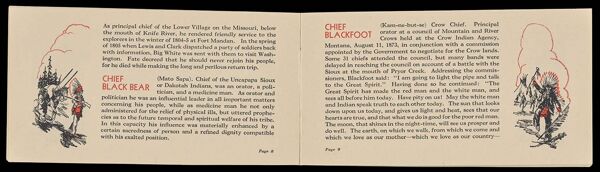 Mato Sapa - Chief Black Bear / Kam-ne-but-se - Chief Blackfoot