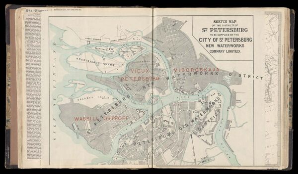 Sketch Map of the Districts of St. Petersburg ...