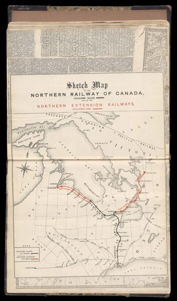 Sketch Map of the Northern Railway of Canada