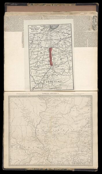 Map of the Paris and Danville Rail Road / North America