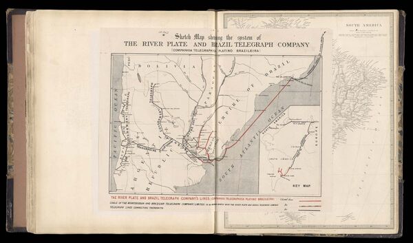 Sketch Map showing the system of the River Plate and Brazil Telegraph Company