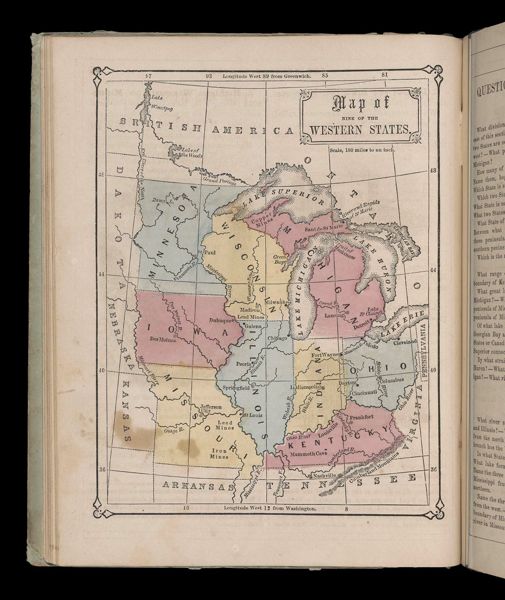 Map of nine of the Western States