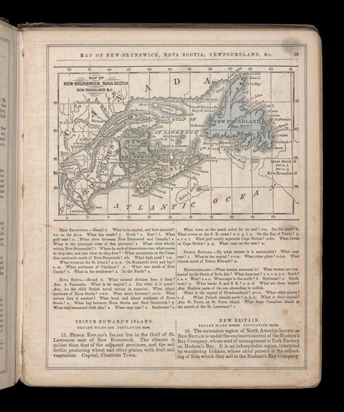 Map of New Brunswick, Nova Scotia, Newfoundland, &c.