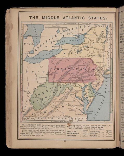 The Middle Atlantic States
