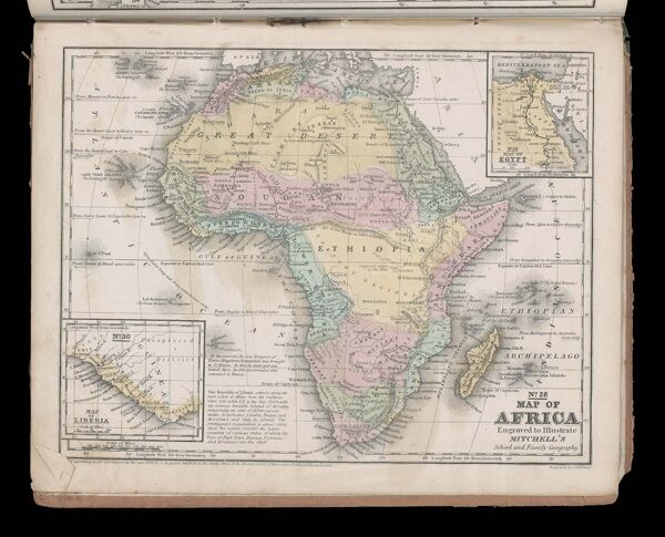 Map of Africa / Map of Egypt / Map of Liberia