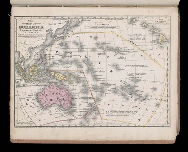 Map of Oceanica / Map of the Sandwich or Hawaiian Islands
