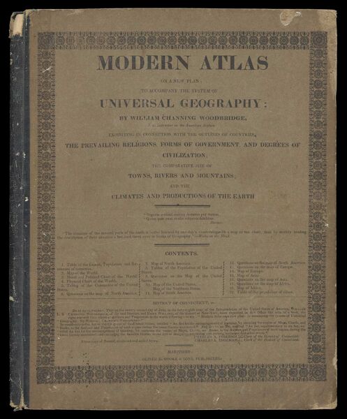Modern Atlas on a New Plan to accompany the System of Universal Geography