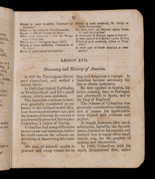 Discovery and history of America.