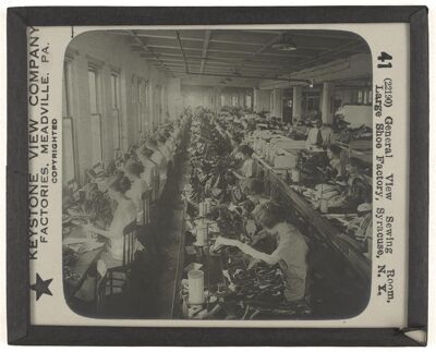 General View Sewing Room, Large Shoe Factory, Syracuse, N. Y.