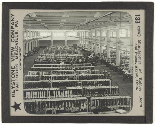 Manufacture of Rubber Boots and Shoes, Akron, Ohio.