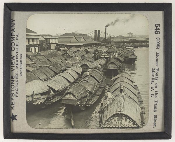 House Boats on the Pasig River, Manila, P. I.