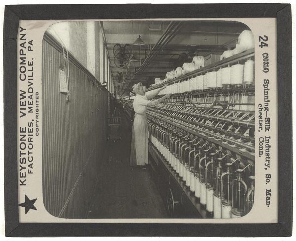 Spinning—Silk Industry, So. Manchester, Conn.