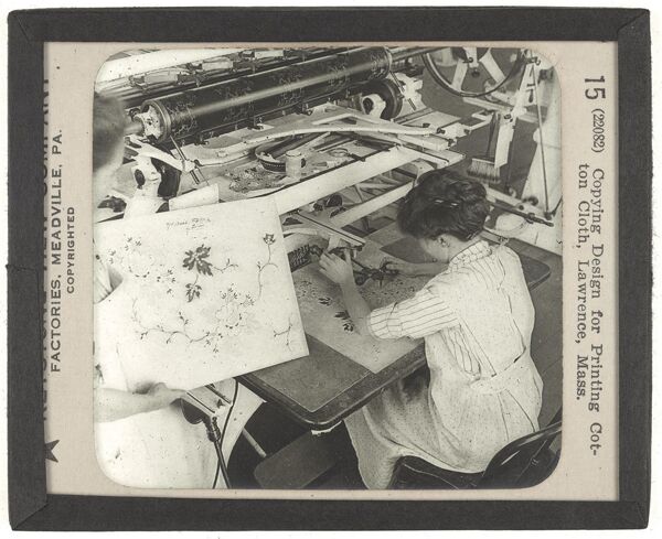 Copying Design for Printing Cotton Cloth, Lawrence, Mass.