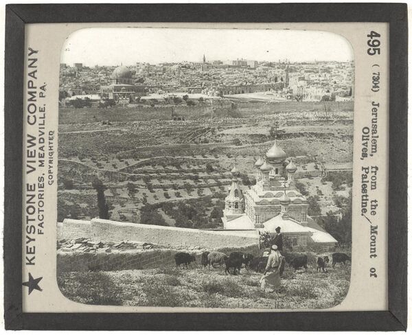 Jerusalem, from the Mount of Olives, Palestine.
