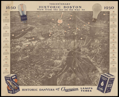 Tercentenary historic Boston : view from the air on the way to historic Danvers