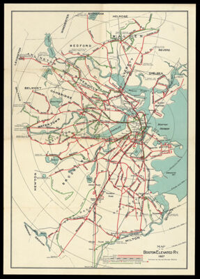 Map of the Boston Elevated Ry.