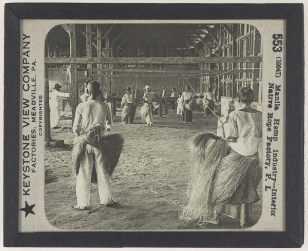 Manila Hemp Industry—Interior Native Rope Factory, P. I.