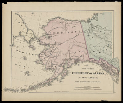 Map of the Territory of Alaska (Russian America) ceded by Russia to the United States