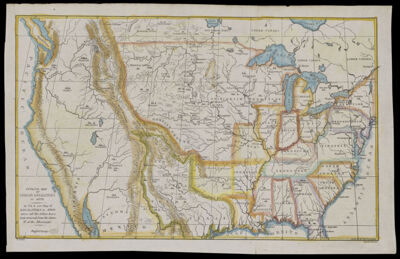 Outline Map of Indian Localities in 1833.