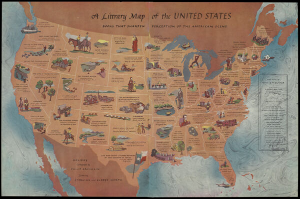 A Literary Map of the United States: Books that sharpen perception of the American scene.