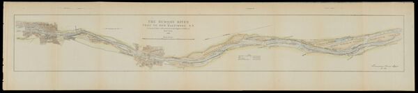 The Hudson River: Troy to New Baltimore, N.Y. compiled from information in the Engineer's office in New York, 1881.