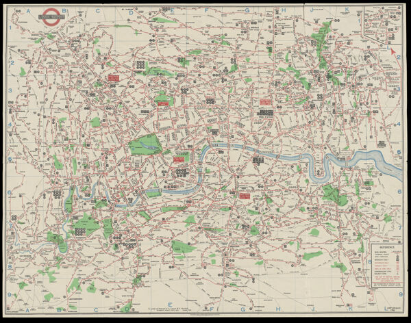 Bus map, Central Area, London