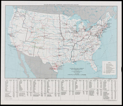 Nuclear Regulatory Commission Major Regulated Facilities