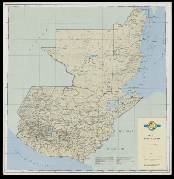 Mapa del la República de Guatemala