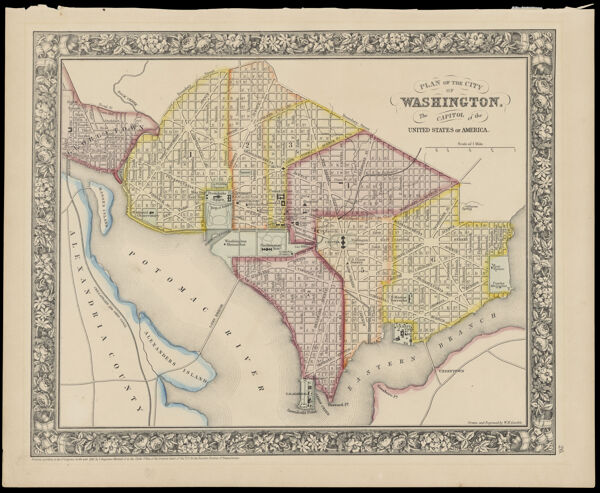Plan of the city of Washington the Capitol of the United States of America