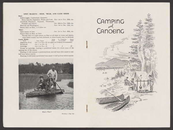 Camping and Canoeing