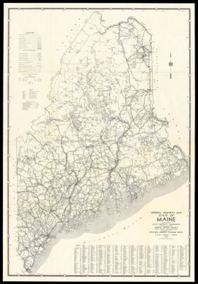 General highway map, State of Maine